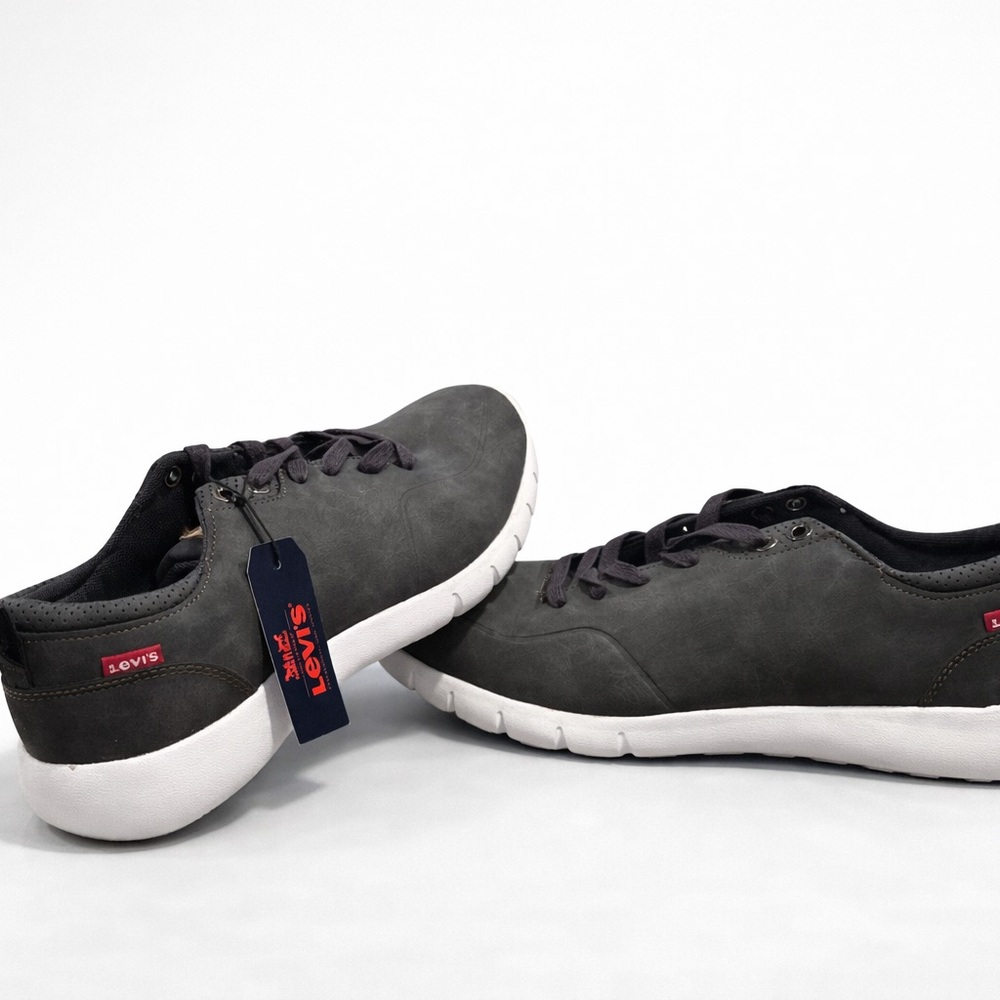 Levi's Men's Charcoal Sneakers with White Sole